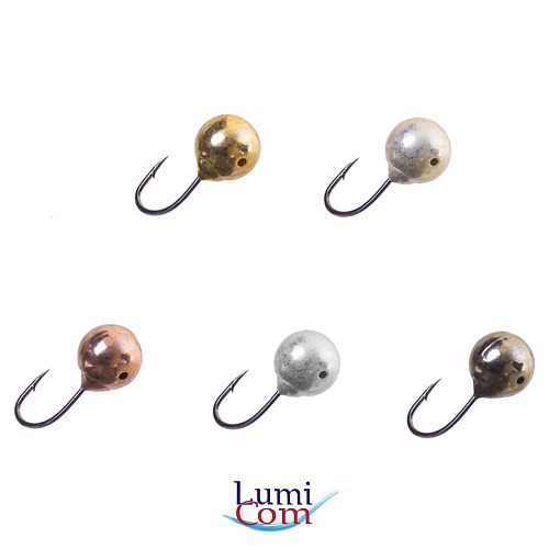 Мормышка LumiCom вольфрам Дробинка отверстие (гальваника) 00