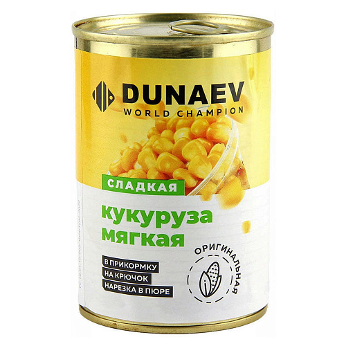 Кукуруза мягкая Dunaev мбанка 400гр. 00