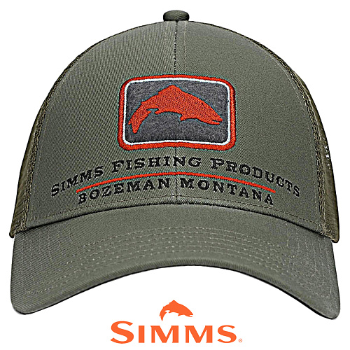 Кепка Simms Trout Icon Trucker Smokey Olive 00