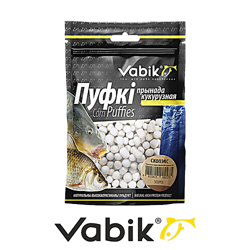 Приманка рыболовная Vabik Corn Puffies 12 скопекс