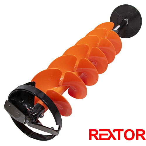 Шнек ледобура Rextor Thunderbolt пластиковый с адаптером 02