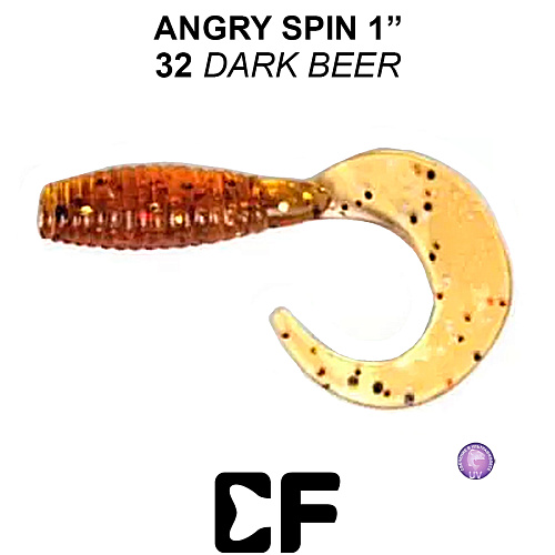 Твистер Crazy Fish Angri Spin 1.0 32 6 0