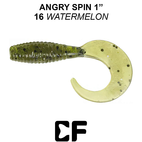 Твистер Crazy Fish Angri Spin 1.0 16 6 0