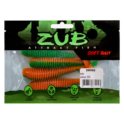 Твистер ZUB Swing 3,4-4,7 022 01